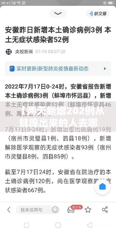 【两天新增202例从蚌埠出来的人去哪了?,2021年蚌埠有确诊病例吗】