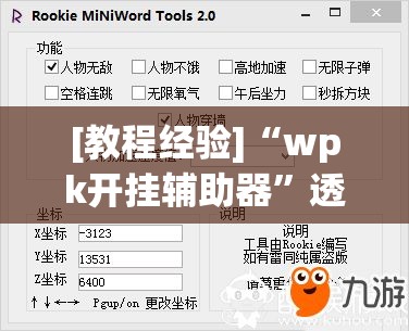 [教程经验]“wpk开挂辅助器	”透视开挂辅助教程