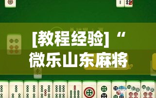 [教程经验]“微乐山东麻将有没有挂”(透视挂)辅助透视教程