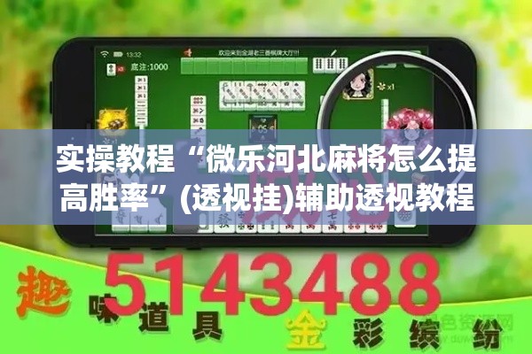 实操教程“微乐河北麻将怎么提高胜率”(透视挂)辅助透视教程