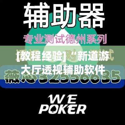 [教程经验]“新道游大厅透视辅助软件”透视开挂辅助教程