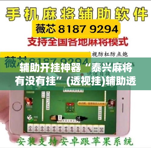 辅助开挂神器“泰兴麻将有没有挂”(透视挂)辅助透视教程
