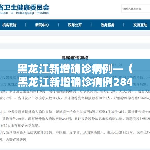 黑龙江新增确诊病例—（黑龙江新增确诊病例2841例）