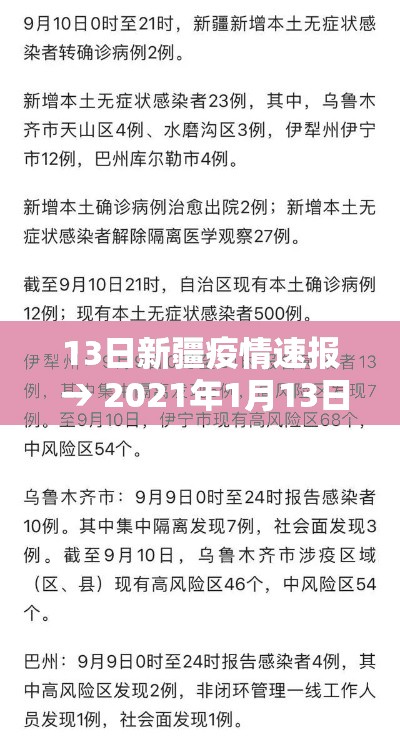 13日新疆疫情速报 → 2021年1月13日新疆疫情 13日新疆疫情速报 → 2021年1月13日新疆疫情