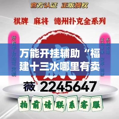 万能开挂辅助“福建十三水哪里有卖挂”(透视挂)辅助透视教程