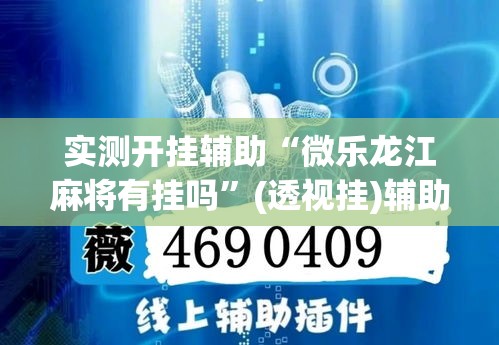 实测开挂辅助“微乐龙江麻将有挂吗”(透视挂)辅助透视教程