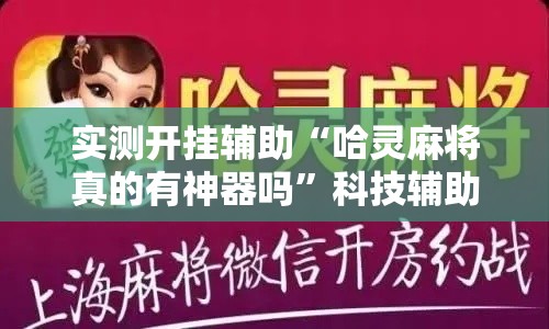 实测开挂辅助“哈灵麻将真的有神器吗”科技辅助神器手机版教程