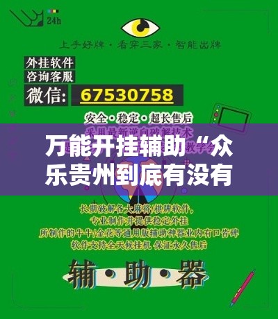 万能开挂辅助“众乐贵州到底有没有挂!辅助神器插件下载 万能开挂辅助“众乐贵州到底有没有挂!辅助神器插件下载