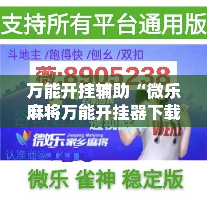 万能开挂辅助“微乐麻将万能开挂器下载”透视开挂辅助教程