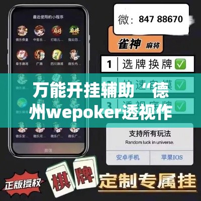 万能开挂辅助“德州wepoker透视作弊”科技辅助神器手机版教程