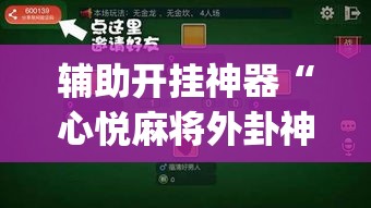 辅助开挂神器“心悦麻将外卦神器视频教程(辅助神器)开挂详细教程