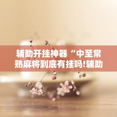 辅助开挂神器“中至常熟麻将到底有挂吗!辅助神器插件下载 辅助开挂神器“中至常熟麻将到底有挂吗!辅助神器插件下载