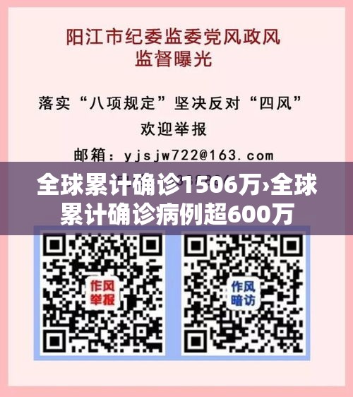 全球累计确诊1506万›全球累计确诊病例超600万