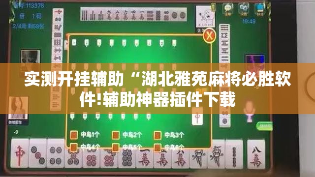 实测开挂辅助“湖北雅苑麻将必胜软件!辅助神器插件下载 实测开挂辅助“湖北雅苑麻将必胜软件!辅助神器插件下载