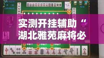 实测开挂辅助“湖北雅苑麻将必胜软件!辅助神器插件下载