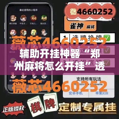 辅助开挂神器“郑州麻将怎么开挂	”透视开挂辅助教程