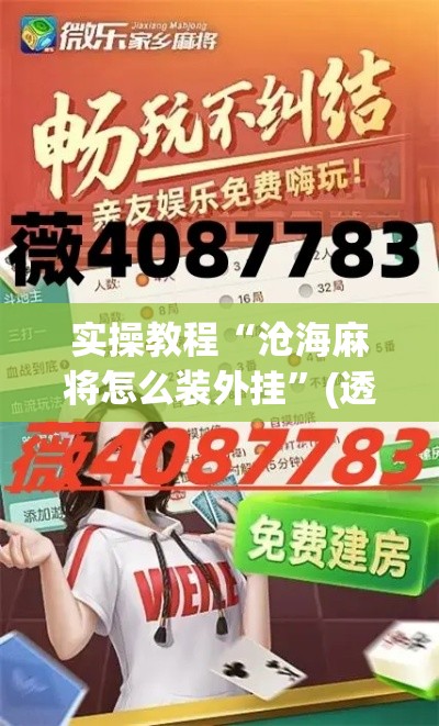 实操教程“沧海麻将怎么装外挂”(透视挂)辅助透视教程