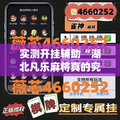 实测开挂辅助“湖北凡乐麻将真的究竟有没有挂”(透视挂)辅助透视教程