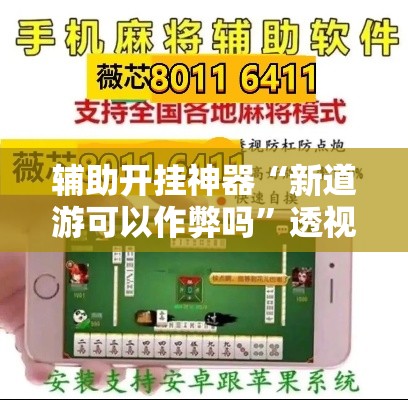 辅助开挂神器“新道游可以作弊吗”透视开挂辅助教程