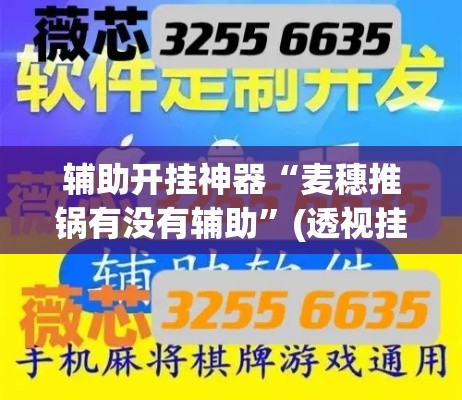 辅助开挂神器“麦穗推锅有没有辅助”(透视挂)辅助透视教程