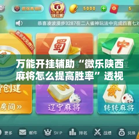 万能开挂辅助“微乐陕西麻将怎么提高胜率	”透视开挂辅助教程