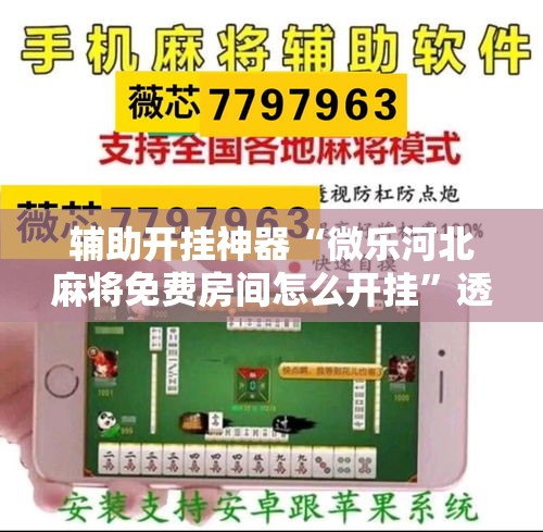 辅助开挂神器“微乐河北麻将免费房间怎么开挂”透视开挂辅助教程