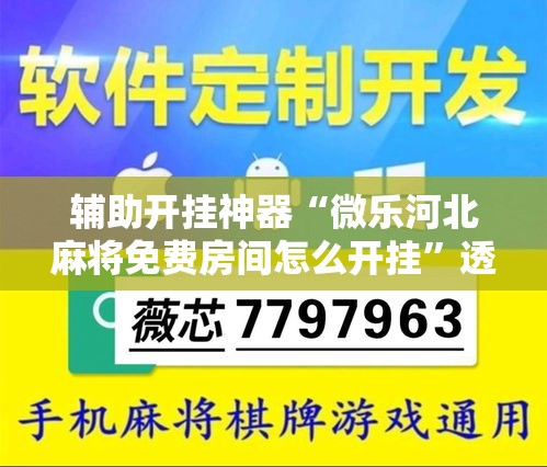 辅助开挂神器“微乐河北麻将免费房间怎么开挂”透视开挂辅助教程
