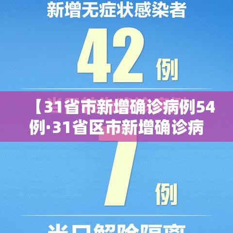 【31省市新增确诊病例54例·31省区市新增确诊病例63例】 【31省市新增确诊病例54例·31省区市新增确诊病例63例】
