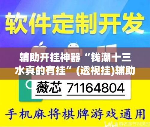 辅助开挂神器“钱潮十三水真的有挂”(透视挂)辅助透视教程