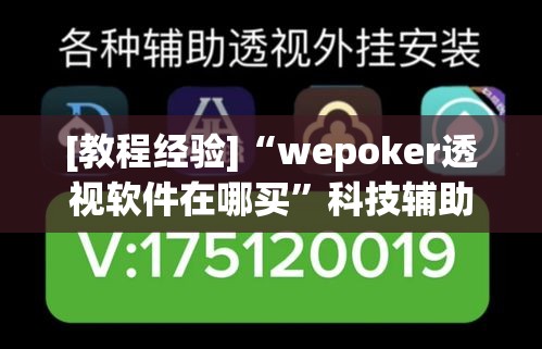 [教程经验]“wepoker透视软件在哪买	”科技辅助神器手机版教程