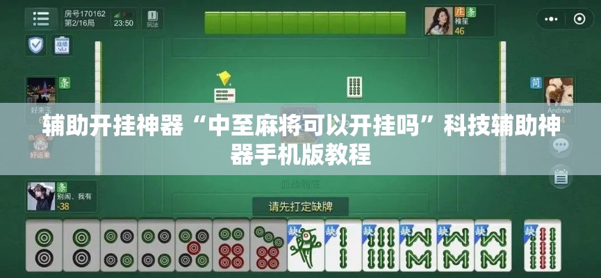 辅助开挂神器“中至麻将可以开挂吗”科技辅助神器手机版教程