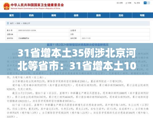 31省增本土35例涉北京河北等省市:31省增本土107例河北90例 31省增本土35例涉北京河北等省市:31省增本土107例河北90例