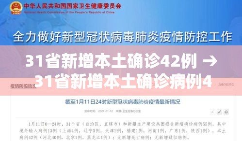 31省新增本土确诊42例 → 31省新增本土确诊病例40例 31省新增本土确诊42例 → 31省新增本土确诊病例40例