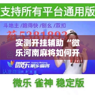实测开挂辅助“微乐河南麻将如何开挂”科技辅助神器手机版教程