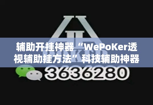 辅助开挂神器“WePoKer透视辅助挂方法”科技辅助神器手机版教程
