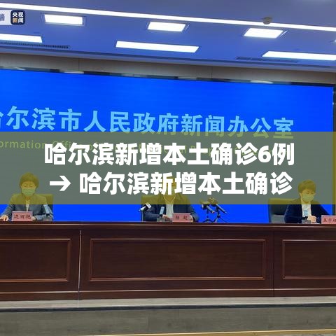 哈尔滨新增本土确诊6例 → 哈尔滨新增本土确诊6例是哪里的 哈尔滨新增本土确诊6例 → 哈尔滨新增本土确诊6例是哪里的
