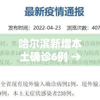 哈尔滨新增本土确诊6例 → 哈尔滨新增本土确诊6例是哪里的 哈尔滨新增本土确诊6例 → 哈尔滨新增本土确诊6例是哪里的