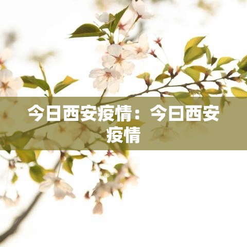 今日西安疫情：今曰西安疫情