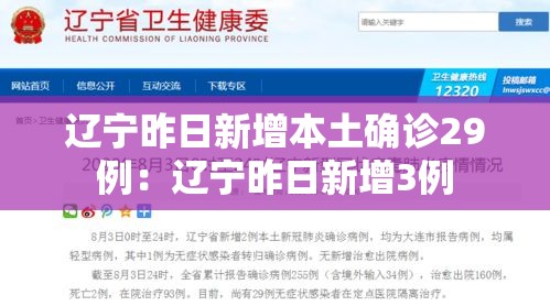 辽宁昨日新增本土确诊29例:辽宁昨日新增3例 辽宁昨日新增本土确诊29例:辽宁昨日新增3例