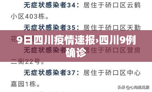 9日四川疫情速报›四川9例确诊 9日四川疫情速报›四川9例确诊