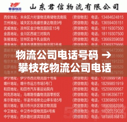 物流公司电话号码 → 攀枝花物流公司电话号码 物流公司电话号码 → 攀枝花物流公司电话号码