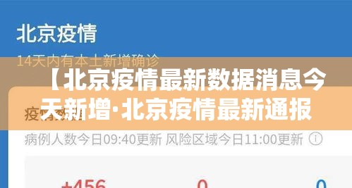 【北京疫情最新数据消息今天新增·北京疫情最新通报今日数据】