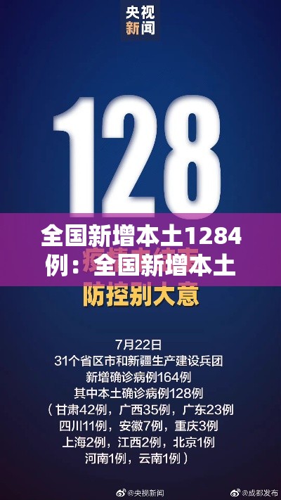 全国新增本土1284例：全国新增本土病