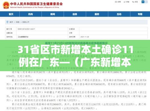 31省区市新增本土确诊11例在广东—(广东新增本土确诊病例行程) 31省区市新增本土确诊11例在广东—(广东新增本土确诊病例行程)