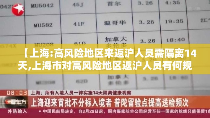【上海:高风险地区来返沪人员需隔离14天,上海市对高风险地区返沪人员有何规定】 【上海:高风险地区来返沪人员需隔离14天,上海市对高风险地区返沪人员有何规定】