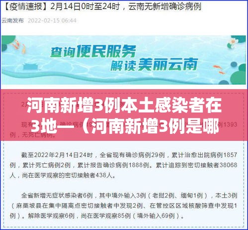 河南新增3例本土感染者在3地—(河南新增3例是哪里的) 河南新增3例本土感染者在3地—(河南新增3例是哪里的)