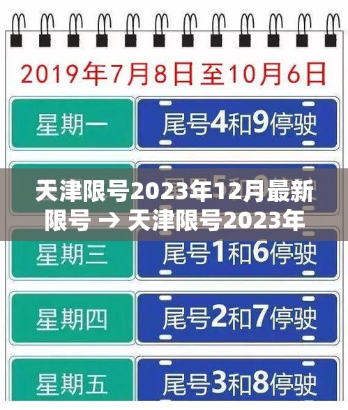 天津限号2023年12月最新限号 → 天津限号2023年12月最新限号时间 天津限号2023年12月最新限号 → 天津限号2023年12月最新限号时间