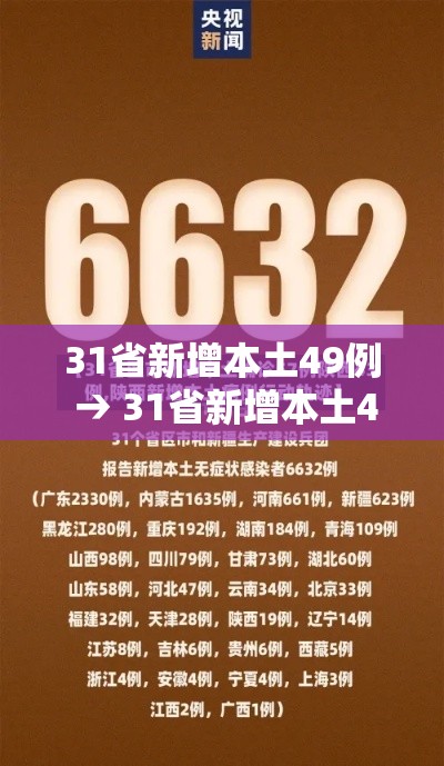 31省新增本土49例 → 31省新增本土42例 31省新增本土49例 → 31省新增本土42例