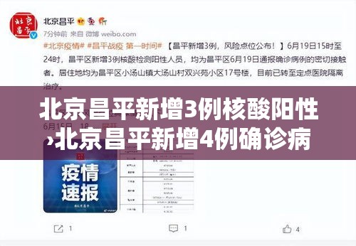 北京昌平新增3例核酸阳性›北京昌平新增4例确诊病例