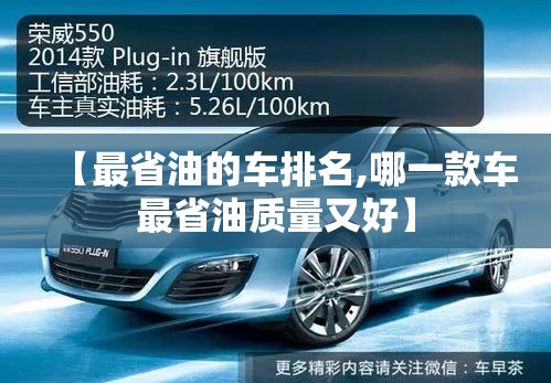 【最省油的车排名,哪一款车最省油质量又好】